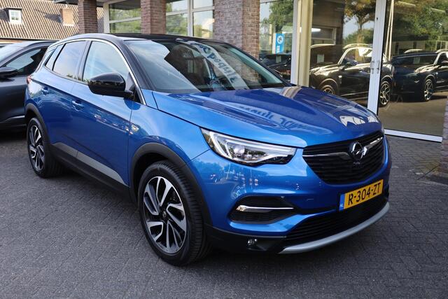 Opel Grandland X 1.2 Turbo Innovation TREKHAAK-AFN 360-CAMERA LEER 4xSTOELVERW MEMORY STOELKOELING CARPLAY DAB RUIT/STUURVERW NAVI CLIMA 19"LMV DUO-TONE ENZ.