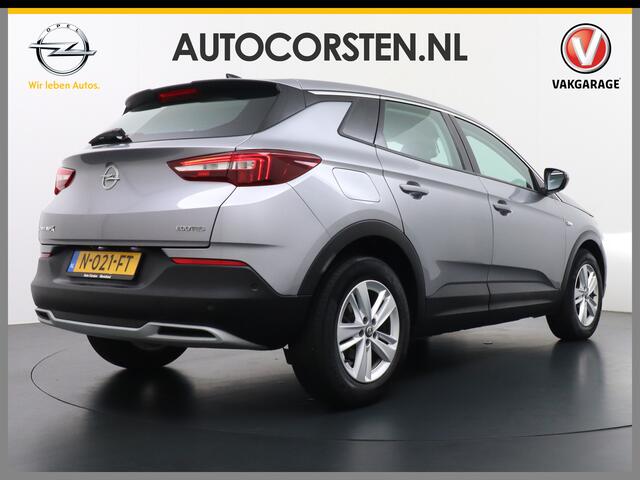 Opel Grandland X T 131pk 360Camera Navi 1/2Leer Apple/AndroidPdc Dab Ecc Tel. Isofix Mistlampen Blindspot Lane-dep. Bordherk. Usb Bluetooth CruiseControl Licht-/Zichtpakket Elek.Inkl.spiegels Elek.Ramen Led 17''LM 1.2 Turbo Business Elegance NL-auto! B- klasse EURO 6 Orig