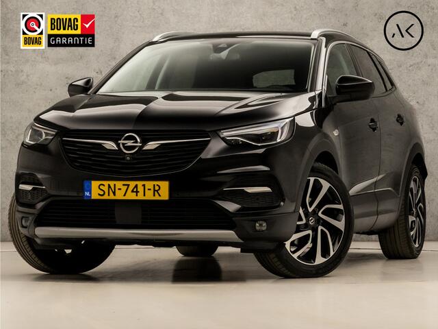 Opel Grandland X 1.2 Turbo Ultimate Sport Automaat (APPLE CARPLAY, GROOT NAVI, LEDER, STUUR/STOELVERWARMING, SPORTSTOELEN, 360 CAMERA, GETINT GLAS, LED KOPLAMPEN, TREKHAAK, NIEUWSTAAT)
