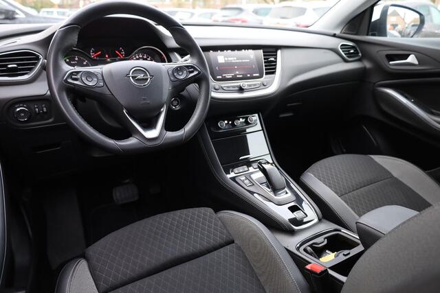 Opel Grandland X 1.6 Turbo Hybrid Ultimate CARPLAY HALF-LEER 2xPDC CRUISE NAVI CLIMA 18"LMV+ALL-SEASONS! ELEC.ACHTERKLEP ENZ.