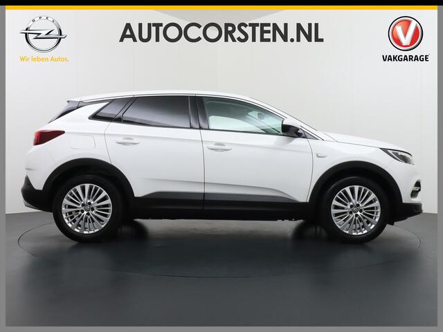 Opel Grandland X AUTOM-8 T131PK Navi Camera Trekhaak Apple Carplay Android 18"lm Pdc Opel-Connect Dual-Ecc Elec.Achterklep AGR-Stoel+Verwarmd DAB Cruise Control Keyless Dodehoekwarning 1.2 Turbo Business Executive Innovation Automaat Regen-Lichtsensor Led Lane-Assist Blue