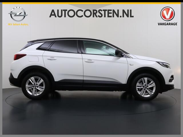 Opel Grandland X T 131PK AUT-8 Trekhaak Navi Camera Ecc Apple Carplay Android Auto Pdc Business Executive Elek.Achterklep Bi-Coulour AGR-Comfort Stoel Lane Assist Isofix Lmv Zwart Dak Keyless Origineel Nederlandse Auto