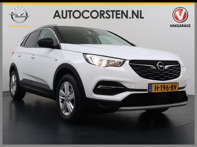 Opel Grandland X T 131PK AUT-8 Trekhaak Navi Camera Ecc Apple Carplay Android Auto Pdc Business Executive Elek.Achterklep Bi-Coulour AGR-Comfort Stoel Lane Assist Isofix Lmv Zwart Dak Keyless Origineel Nederlandse Auto