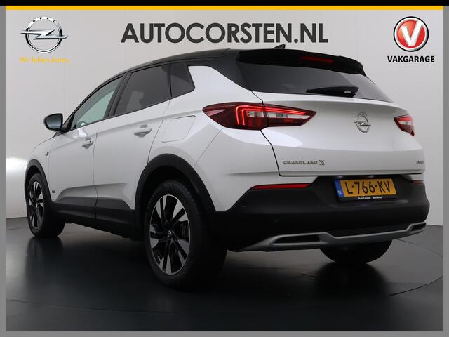 Opel Grandland X 1.6T 225pk PHEV Hybride AUT-8. Navi 360°Camera 1/2 Leer Apple Carplay Android Two-Tone AGR-Comfort Stoelen StoelverwarmingAuto Elegance Elek.Achterklep Led Privacy Glas Lmv Isofix DAB Bluetooth Lane Assist Regen-Lichtsensor Keyless 1e Eigenaar Dealeronder