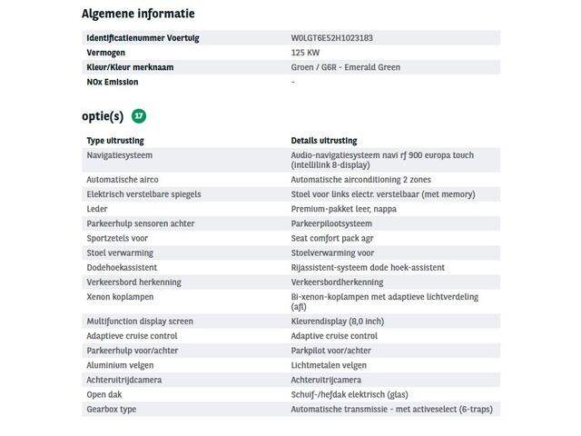 Opel INSIGNIA 1.6 T 170PK Automaat Business Executive 5Drs./ Schuifdak / Leder / Pdc+Camera / Stuur-stoelverwarming / Keyless /