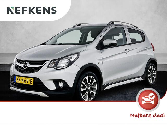 Opel KARL 1.0 Rocks Online Edition 75PK | 1ste eigenaar | AppleCarplay/AndroidAuto | Airco | Bluetooth | 15"LMV | Isofix | LED | Privacy Glass | Parkeersensoren | DAB Radio | Dakrails |