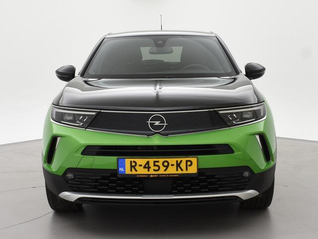 Opel MOKKA Mokka-e ULTIMATE 50 KWH TWO TONE 94% SOH + LEDER/ALCANTARA | STOEL/STUURVERW. | 18 INCH | MATCHA GREEN