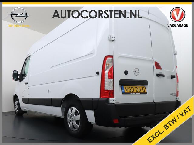 Opel MOVANO 2.3CDTI L2H2 Airco Navi Trekhaak 3-Persoons Cruise Control Pdc Bluetooth Kasten-inrichting Regen-Lichtsensor Schuifdeur Betonplex Vloer Wandbetimmering Euro 6 1e Eigenaar 2.500kg Trekgewicht