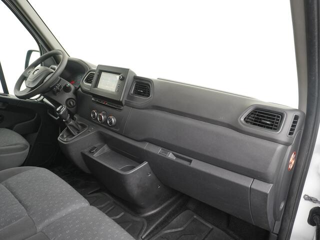 Opel MOVANO 2.3CDTI L2H2 Airco Navi Trekhaak 3-Persoons Cruise Control Pdc Bluetooth Kasten-inrichting Regen-Lichtsensor Schuifdeur Betonplex Vloer Wandbetimmering Euro 6 1e Eigenaar 2.500kg Trekgewicht