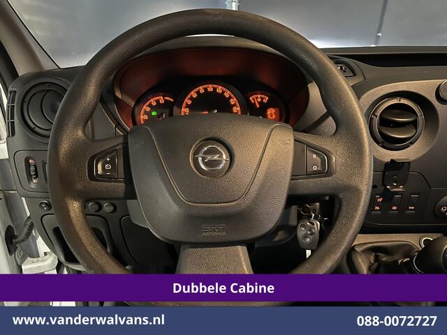 Opel MOVANO 2.3 Turbo 146pk L2H2 Dubbele cabine Euro6 Airco | Imperiaal | Omvormer | 2500kg Trekhaak Navigatie, Camera, Cruisecontrol, Parkeersensoren, 5-zits