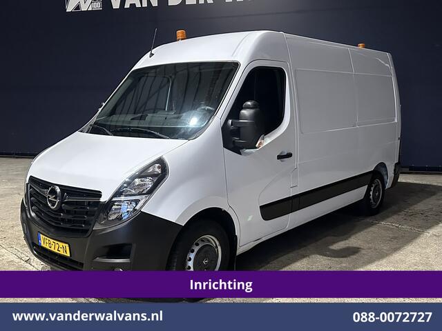 Opel MOVANO 2.3 Turbo 150pk L2H2 Inrichting Euro6 Airco | Navigatie | LED | Cruisecontrol | 2500kg Trekhaak Parkeersensoren, Bijrijdersbank