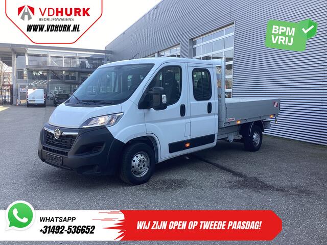 Opel MOVANO 2.2 140 pk DC Dubbel Cabine Open Laadbak/ 7 Pers./ 2.5t Trekverm./ Cruise/ Airco/ 288x215x35/ Pick up