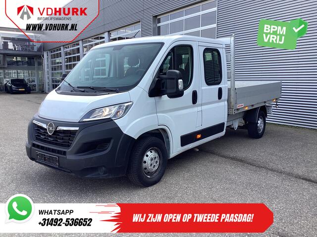 Opel MOVANO 2.2 140 pk DC Dubbel Cabine Open Laadbak/ 7 Pers./ 2.5t Trekverm./ Cruise/ Airco/ 288x215x35/ Pick up