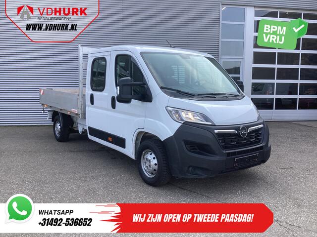 Opel MOVANO 2.2 140 pk DC Dubbel Cabine Open Laadbak/ 7 Pers./ 2.5t Trekverm./ Cruise/ Airco/ 288x215x35/ Pick up