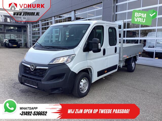 Opel MOVANO 2.2 140 pk DC Dubbel Cabine Open Laadbak/ 7 Pers./ 2.5t Trekverm./ Cruise/ Airco/ 288x215x35/ Pick up