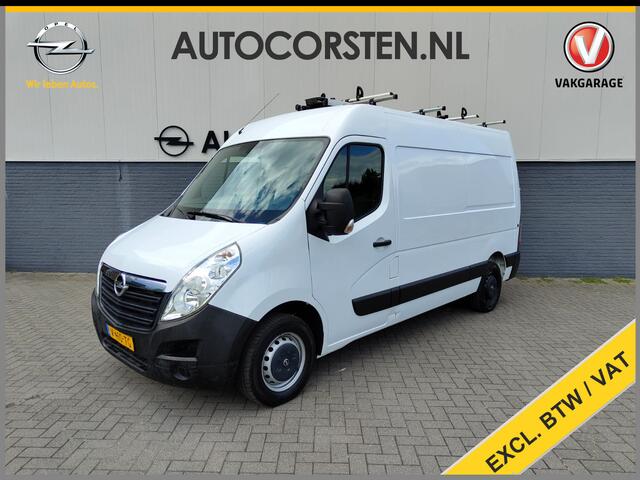 Opel MOVANO 2.3CDTI 146PK Bi-Turbo L2H2 3-Persoons Airco Cruise Trekhaak Pdc Schuifdeur ESP Bluetooth Betonplex Vloer Wandbetimmering EURO6 2.500KG Trekgewicht