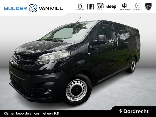 Opel VIVARO Vivaro-e L3 75 kWh 136pk AUTOMAAT | ACTIE OP = OP! | 2-zits | Passagiersstoel voorin | NAVI | Multimedia | Carplay | Parkeersensoren achter | ECall pakket met voorverwarmen | Bestuurdersstoel comfort | Reservewiel | van ¤48.685 voor ¤31.995 | N0001