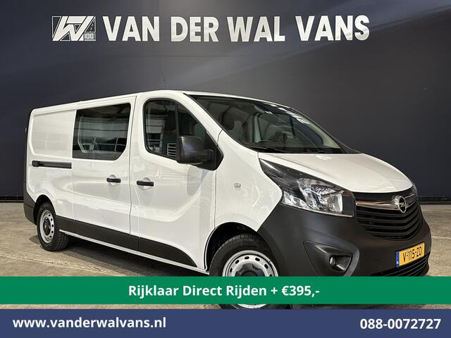Opel VIVARO 1.6 CDTI 126pk L2H1 Dubbele Cabine Euro6 *Rijklaar Direct Rijden* Airco | 5-Zits | Camera | Navigatie | Trekhaak Cruisecontrol, Parkeersensoren