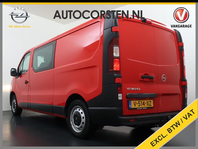 Opel VIVARO D 126PKDubbele Cabine 5-Persoons L2H1 Trekhaak Camera Navi Airco Cruise Control Pdc Sport EcoFlex 1.6CDTI Euro 6 Betonplex Vloer Wandbetimmering Schuifdeur 1e Eigenaar Origineel Nederlandse Auto