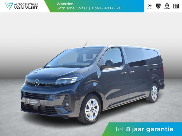 Opel VIVARO Electric 75 kWh Dubbele Cabine | tot 8 jaar garantie | 2x schuifdeur | Dynamic Comfort NAV Pakket | Comfort Pakket | Exterieur pakket | Winterpakket | Betimmering | LM velgen | Rijklaarprijs