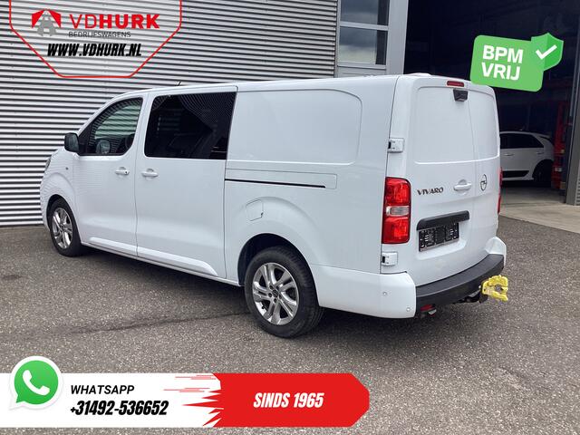 Opel VIVARO 2.0 145 pk Aut. DC Dubbel Cabine LED/ Adapt.Cruise/ 2x Schuifdeur/ Massage/ Stoelverw./ Keyless/ Leder/ Carplay/ Climate/ Camera/ PDC/ LMV/ Trekhaak