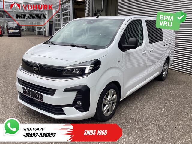 Opel VIVARO 2.0 145 pk Aut. DC Dubbel Cabine LED/ Adapt.Cruise/ 2x Schuifdeur/ Massage/ Stoelverw./ Keyless/ Leder/ Carplay/ Climate/ Camera/ PDC/ LMV/ Trekhaak