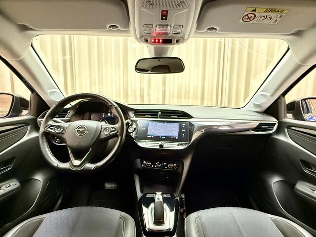Opel e-Corsa Elegance 50 kWh *Stuur-/Stoelverwarming* LED / 1/2 Leder / Carplay / Keyless / ECC Clima / Cruise / 17'' LMV / Org.NL!