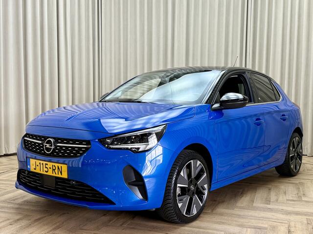 Opel e-Corsa Elegance 50 kWh *Stuur-/Stoelverwarming* LED / 1/2 Leder / Carplay / Keyless / ECC Clima / Cruise / 17'' LMV / Org.NL!