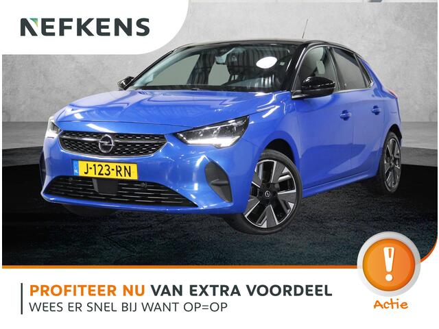 Opel e-Corsa Elegance 50 kWh 136PK | AppleCarplay/AndroidAuto | stoel & stuur verwarming | Climate Control | Cruise Control | 10"scherm | Camera | Navigatie | LM velgen | Keyless | Two-Tone | LED | Parkeersensoren |