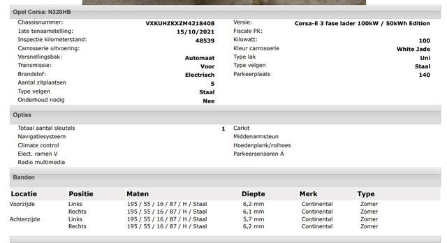 Opel e-Corsa Edition 100KW / 50 kWh / Pdc+Camera / Navigatie / Airco-Ecc. / Cruise-ctr. / 100% Elektrisch, 100% Stijlvol