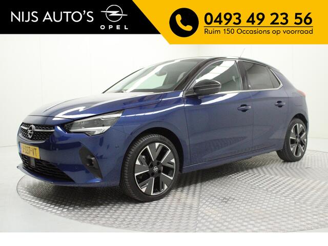 Opel e-Corsa Elegance 50 kWh | full options | climate | leder | panoramadak | navi | adaptive cruise | matrix | pdc v/a+camera | carplay | spiegels elect. inklapbaar