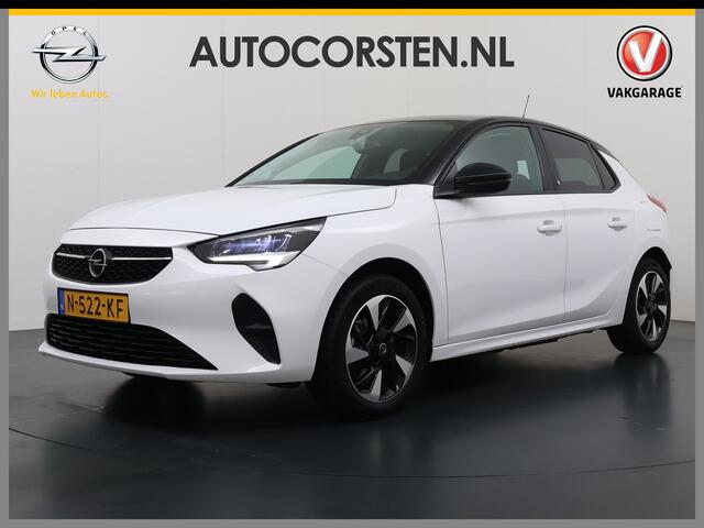 Opel e-Corsa Edition+ 50kWh Warmtepomp Fase 3 Laden Navi Stoel+Stuurverwarming 360°Camera Two-Tone Lak Ecc Navi Pack Parkeer Pack Pdc DAB Lmv 16" Privacy Glas Led Isofix Regen-Lichtsensor LaneAssist Origineel Nederlandse Auto SOH 89% Zeer compleet!