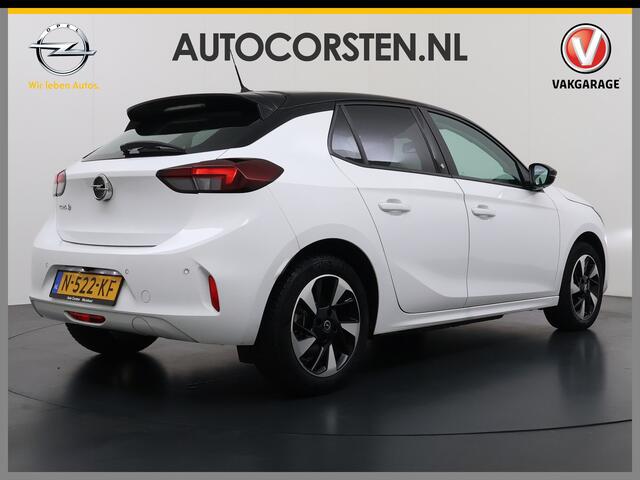 Opel e-Corsa Edition+ 50kWh Warmtepomp Fase 3 Laden Navi Stoel+Stuurverwarming 360°Camera Two-Tone Lak Ecc Navi Pack Parkeer Pack Pdc DAB Lmv 16" Privacy Glas Led Isofix Regen-Lichtsensor LaneAssist Origineel Nederlandse Auto SOH 89% Zeer compleet!