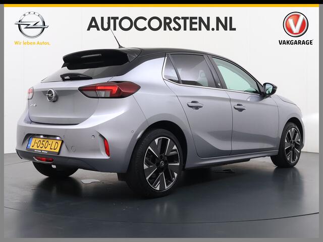 Opel e-Corsa Elegance 50kWh SOH 92% 3-Fase Adap.Cruise Stoel+Stuurverwarming 360°Camera Apple Carplay Android Auto Navi Ecc Pdc Lmv 17" Led Privacy Glas Bluetooth Regen-Lichtsensor Lane Assist Isofix Origineel Nederlandse Auto
