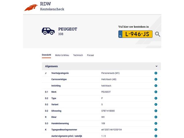 Peugeot 108 1.0 e-VTi Allure (73 PK) 2e-Eig. & Keurig-Onderh. BOVAG-Garantie. NL-Auto..