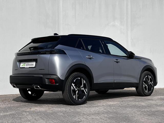 Peugeot 2008 1.2 Hybrid 145 GT / Nieuw, veel voordeel / tot 8 jaar Garantie / Elektr. schuifdak en bestuurdersstoel / Stoelverwarming / Camera 360° / Adapt. CC / Navi / Apple Carplay Android / 17" LM wielen / ook in zwart leverbaar /
