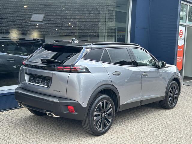 Peugeot 2008 1.2 Hybrid 145 GT | Automaat | Navigatie | 360 Graden Camera | 18 Inch Evissa | Keyless Entry | Full LED Verlichting | Zwart Dak | Dode Hoek Detectie | Cruise Control Adaptief | Climate Control | Hoge Zitpositie.
