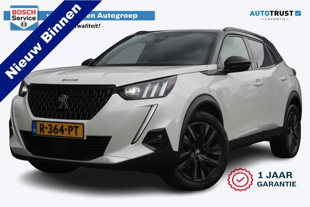 Peugeot 2008 1.2 GT Pack Automaat | incl. 12 maanden garantie | Trekhaak | LED | 18" velgen | DAB+ | Focal Audio System | Keyless entry + start | Grootlicht assist | Sfeerverlichting | Stoelverwarming | Adaptive cruise control | Schakelflippers | Lane assist | Panoram