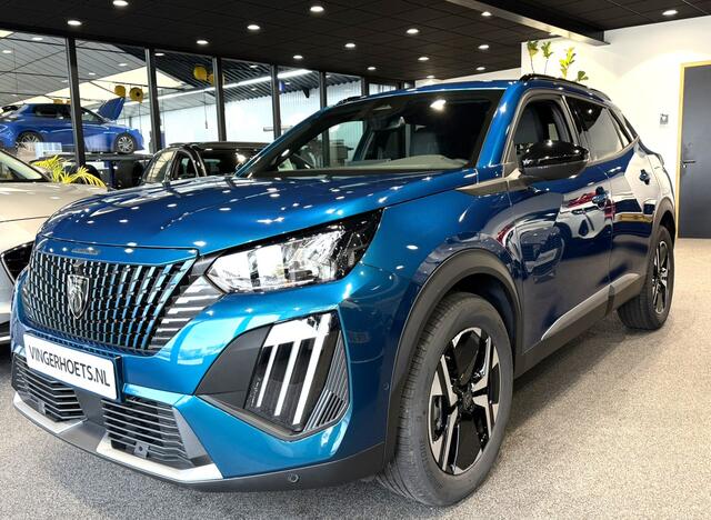 Peugeot 2008 1.2 Hybrid 145 Pk Allure * Navigatie * Keyless Open & Start * Dodehoekbewaking * Camera voor & Achter * Ckimate & Adaptive Cruise Control * Vingerhoets; Vierde Generatie Eersteklas Service. Al meer dan 100 jaar een begrip in de Brabantse Kempen.