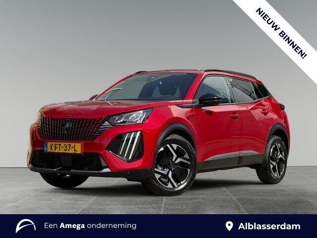 Peugeot 2008 Allure Pack 1.2 Hybrid 145pk e-DCS6 | STOELVERW. | ADAPTIVE CRUISE | KEYLESS ENTRY | 360° CAMERA | DODEHOEKBEW. | NAVI | LEDER/STOF |