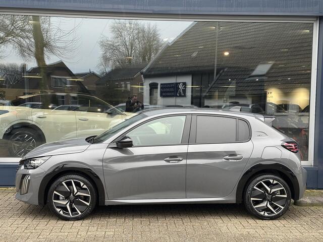 Peugeot 208 1.2 Hybrid 145 e-DCS6 GT | Bouwjaar 2025 | Full LED Verlichting | Navigatie | 360 Camera | Dodehoek detectie | Parkeersensoren | Cruise Control | Keyless Entry | Dakspoiler | DAB+ Radio | Digitaal Dashboard | Apple Carplay Draadloos | Sportieve GT Uitvoer