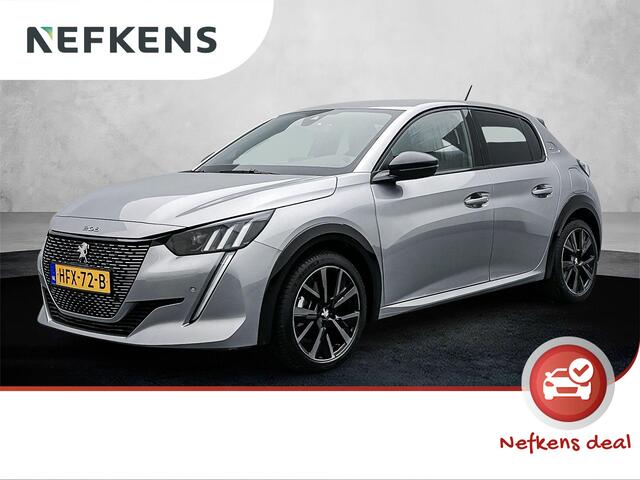 Peugeot 208 GT 100 pk | Navigatie | Achteruitrijcamera | Parkeersensoren Voor en Achter | LED Koplampen | Keyless Start | Lederen Stuurwiel | DAB Ontvanger | Climate Control | Cruise Control | 17" Lichtmetalen Velgen | Apple Carplay/Android Auto |