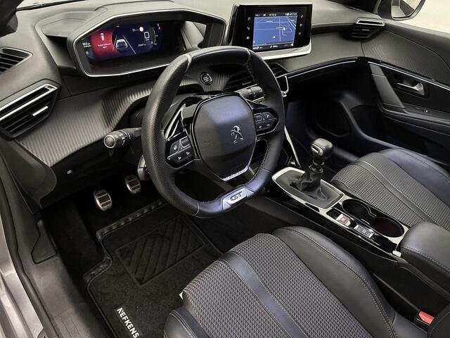 Peugeot 208 GT 100 pk | Navigatie | Achteruitrijcamera | Parkeersensoren Voor en Achter | LED Koplampen | Keyless Start | Lederen Stuurwiel | DAB Ontvanger | Climate Control | Cruise Control | 17" Lichtmetalen Velgen | Apple Carplay/Android Auto |