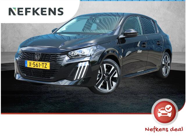 Peugeot 208 Hybrid 100PK e-DCS6 Allure | AUTOMAAT | AppleCarplay/AndroidAuto | Parkeersensoren | FULL LED | Lederen Stuurwiel | Climate Control | Cruise Control | 16" LMV | Privacy Glass |