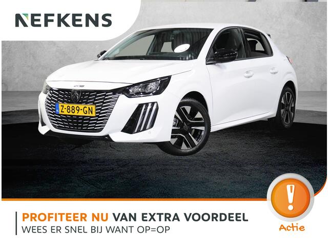 Peugeot 208 Hybrid 100PK e-DCS6 Allure | AppleCarplay/Android Auto | Armsteun | Parkeersensoren | Navigatie | FULL LED | Lederen Stuurwiel | Climate Control | Cruise Control | 16" LMV | Isofix | Privacy Glass |