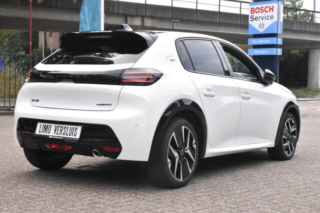 Peugeot 208 Hybrid 110 e-DCS6 GT Carplay Navi | Camera | Half-Leder | Sfeerverlichting | 12 mnd BOVAG garantie Whatsapp 06-53188999