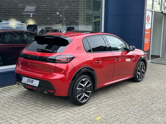 Peugeot 208 1.2 Hybride Automaat 110pk GT | Full map Navigatie | Drive Assist met Adaptieve Cruise Control | Panoramadak | 360 graden Camera Rondom | Draadloze telefoonlader | Mirrorlink functie voor Apple carplay en Android Auto | Full led koplampen |