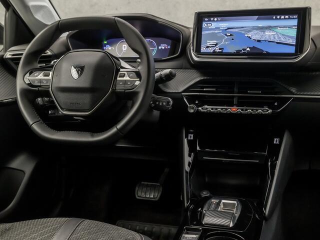 Peugeot 208 Hybrid 100 e-DCS6 Allure Sport Automaat (FACELIFT, VIRTUAL COCKPIT, APPLE CARPLAY, GROOT NAVI, STOELVERWARMING, LEDER, 360 CAMERA, SPORTSTOELEN, ADAPTIVE CRUISE, LM VELGEN, NIEUWSTAAT)
