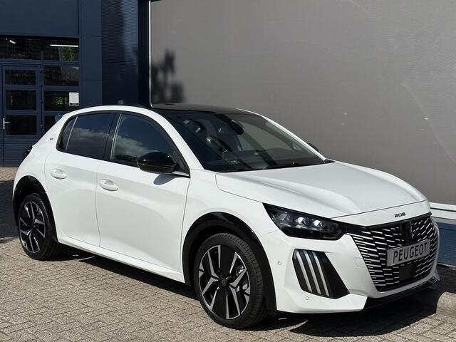 Peugeot 208 1.2 Hybrid 145 PK GT Automaat Hybride | Glazen Panoramadak | Navigatie via Telefoon | Climate Control | Keyless Entry & Start | Cruise Control | Sportstoelen | 17" Lichtmetalen Velgen | Full LED Verlichting | Parkeersensoren V+A | Dakspoiler |