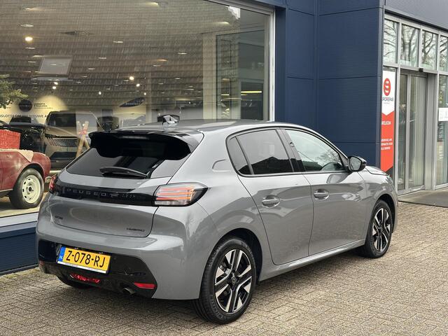 Peugeot 208 Hybrid 110 PK Automaat Allure | Navigatie | Camera | Climate Control | Adaptieve Cruise Control | LED Verlichting | Hybride Rijden met Automaat | 16" Lichtmetalen Velgen | Digitaal Dashboard | Parkeersensoren | Spoiler |
